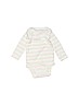 Carter's 100% Cotton Ivory Long Sleeve Onesie 0-3 MO / 3 MO - photo 1