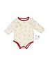 First Impressions 100% Cotton Ivory Long Sleeve Onesie Size 3-6 mo - photo 1