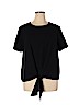 Ann Taylor Factory 100% Polyester Black Short Sleeve Blouse Size XL - photo 1