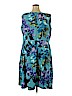 LARRY LEVINE for Dressbarn Blue Casual Dress Size 22W - photo 2