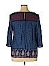 Lucky Brand Blue 3/4 Sleeve Blouse Size XL - photo 2