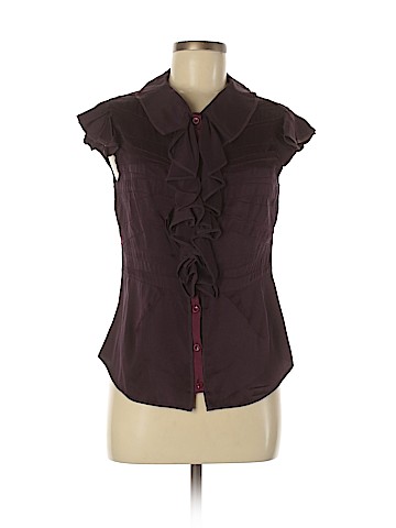 Zac Posen Short Sleeve Silk Top (view 1)