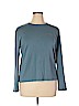 L-RL Lauren Active Ralph Lauren 100% Cotton Blue Long Sleeve Top Size XL - photo 1