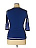 INC International Concepts 100% Nylon Blue 3/4 Sleeve Blouse Size XL - photo 2
