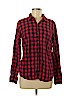Splendid 100% Rayon Red Long Sleeve Button-Down Shirt Size M - photo 1