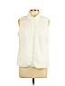 Croft & Barrow 100% Polyester Ivory Vest Size L (petite) - photo 1