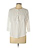 Lucky Brand White 3/4 Sleeve Top Size L - photo 1