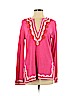 Tory Burch 100% Cotton Pink Pullover Sweater Size S - photo 1