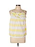 Ann Taylor LOFT 100% Cotton Yellow Sleeveless Blouse Size L (petite) - photo 1