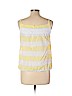 Ann Taylor LOFT 100% Cotton Yellow Sleeveless Blouse Size L (petite) - photo 2