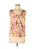 Ann Taylor LOFT 100% Polyester Yellow Sleeveless Blouse Size M (petite) - photo 1