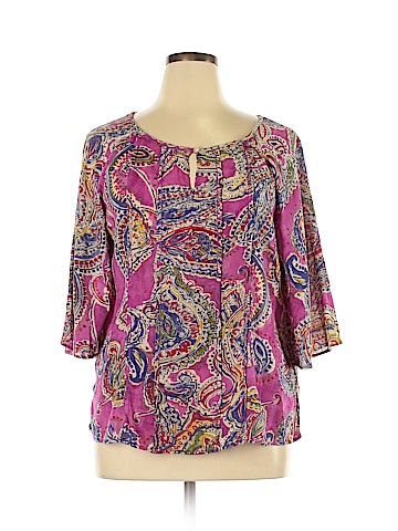 Lauren by Ralph Lauren 3/4 Sleeve Blouse (view 1)