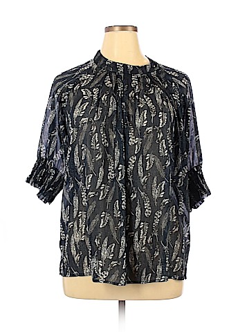 ELOQUII Short Sleeve Blouse (view 1)