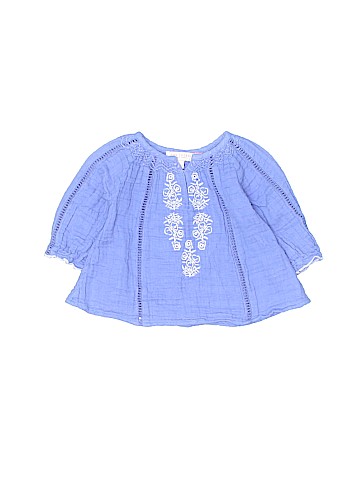 Pink Chicken Long Sleeve Blouse (view 1)