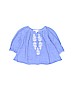 Pink Chicken 100% Cotton Print Purple Long Sleeve Blouse Size 6-12 mo - photo 1