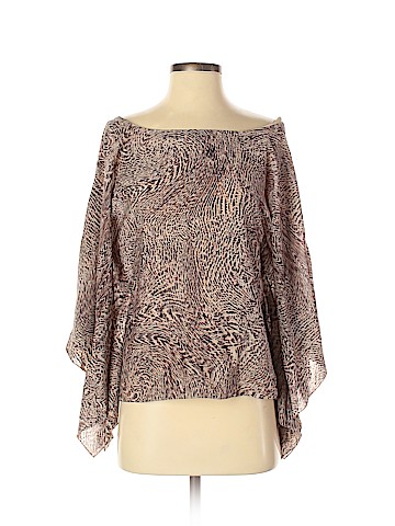 Alice + Olivia Short Sleeve Silk Top (view 1)