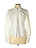 Burberry 100% Cotton White Long Sleeve Button-Down Shirt Size L - photo 1