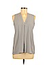 Theory 100% Silk Gray Sleeveless Silk Top Size M - photo 1
