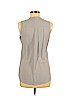 Theory 100% Silk Gray Sleeveless Silk Top Size M - photo 2