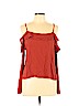 Mossimo Supply Co. 100% Rayon Orange Long Sleeve Blouse Size L - photo 1