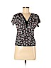 Worthington Black Short Sleeve Top Size M (petite) - photo 1
