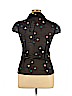 Voodoo Vixen 100% Polyester Black Short Sleeve Blouse Size XL - photo 2