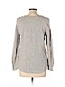 Ann Taylor LOFT Gray Pullover Sweater Size L (petite) - photo 2