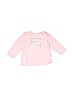 Carter's 100% Cotton Pink Long Sleeve T-Shirt 0-3 MO / 3 MO - photo 1