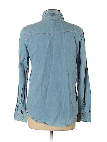 Topshop Long Sleeve Button-Down Shirt (view 2)