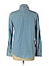 Topshop 100% Cotton Blue Long Sleeve Button-Down Shirt Size 12 - photo 2