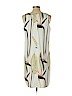Ann Taylor Factory 100% Polyester Ivory Casual Dress Size 12 (petite) - photo 2