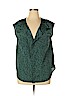 Gap Outlet 100% Polyester Green Sleeveless Blouse Size XL - photo 1
