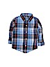 Janie and Jack 100% Cotton Blue Long Sleeve Button-Down Shirt Size 12-18 mo - photo 1