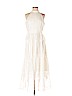 Aqua 100% Polyester Ivory Cocktail Dress Size S - photo 1
