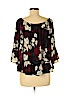 Aqua 100% Polyester Burgundy 3/4 Sleeve Blouse Size M - photo 2