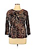 Jess & Jane 100% Cotton Brown 3/4 Sleeve T-Shirt Size XL - photo 1