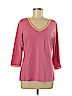 Doncaster Pink Silk Pullover Sweater Size M - photo 1