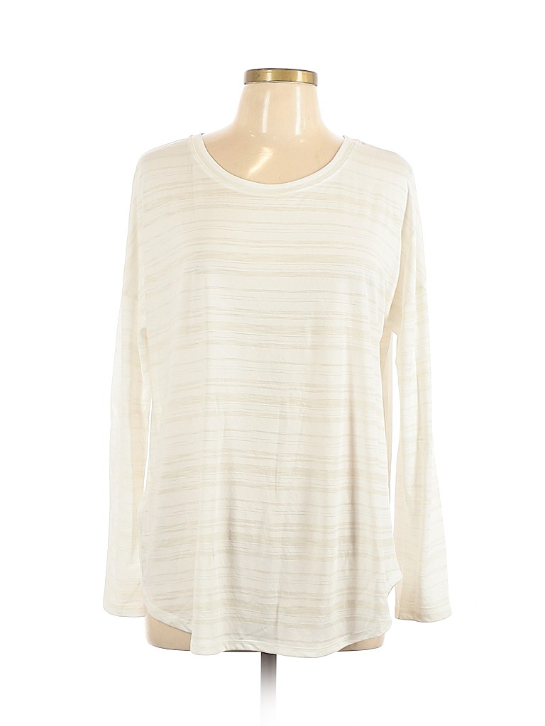 Eddie Bauer White Long Sleeve Top Size L - photo 1