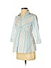Announcements Maternity Blue 3/4 Sleeve Blouse Size S - photo 1