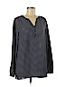 Laundry by Shelli Segal 100% Polyester Blue Long Sleeve Blouse Size M - photo 1