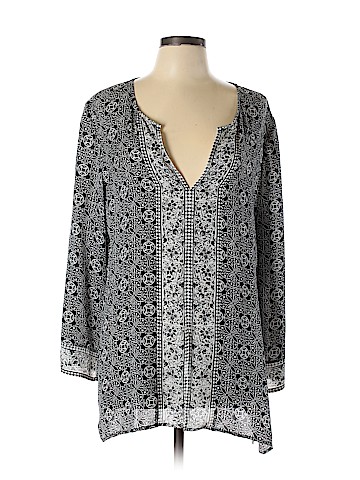 Chico's 3/4 Sleeve Silk Top (view 1)