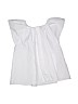 Zara Solid White Short Sleeve Blouse Size 13 - 14 - photo 1