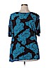 INC International Concepts 100% Rayon Blue Short Sleeve Top Size 2X - photo 2