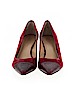 Ann Taylor 100% Leather Burgundy Heels Size 9 - photo 2