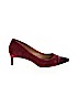 Ann Taylor 100% Leather Burgundy Heels Size 9 - photo 1