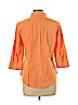 Banana Republic 100% Cotton Orange 3/4 Sleeve Button-Down Shirt Size L (petite) - photo 2