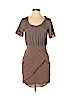 Diane von Furstenberg 100% Polyester Brown Cocktail Dress Size 2 - photo 1