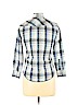 Wrangler Jeans Co Checkered-gingham Blue Long Sleeve Button-Down Shirt Size L (kids) - photo 2
