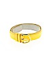 Unbranded 100% Leather Solid Yellow Leather Belt Size M - photo 1