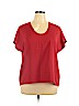amichi 100% Polyester Red Short Sleeve Blouse Size XL - photo 1